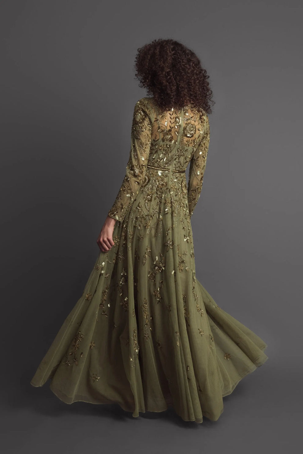 Mother of the Bride Dresses A Line Long Mother of the Bride Floral Dress Green