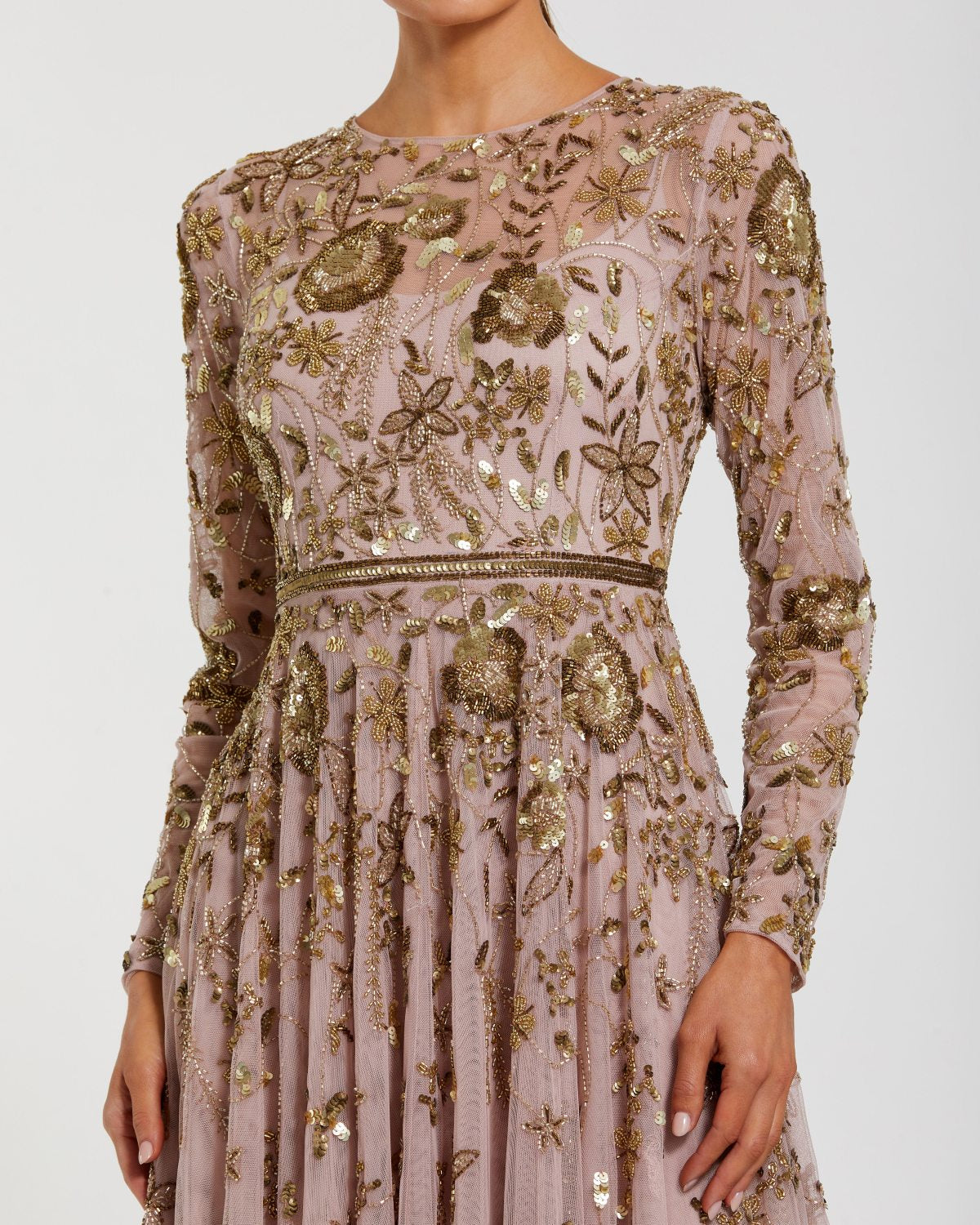 Mother of the Bride Dresses A Line Long Mother of the Bride Floral Dress Mocha Multi
