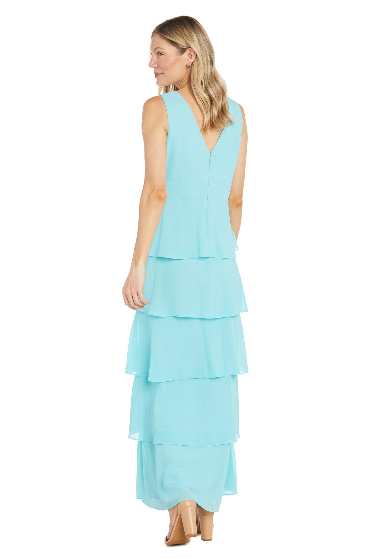 R&M Richards 6189 Long Slit Formal Maxi Dress
