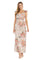 Formal Dresses Long Floral Ruffle Formal Dress Champagne/Multi