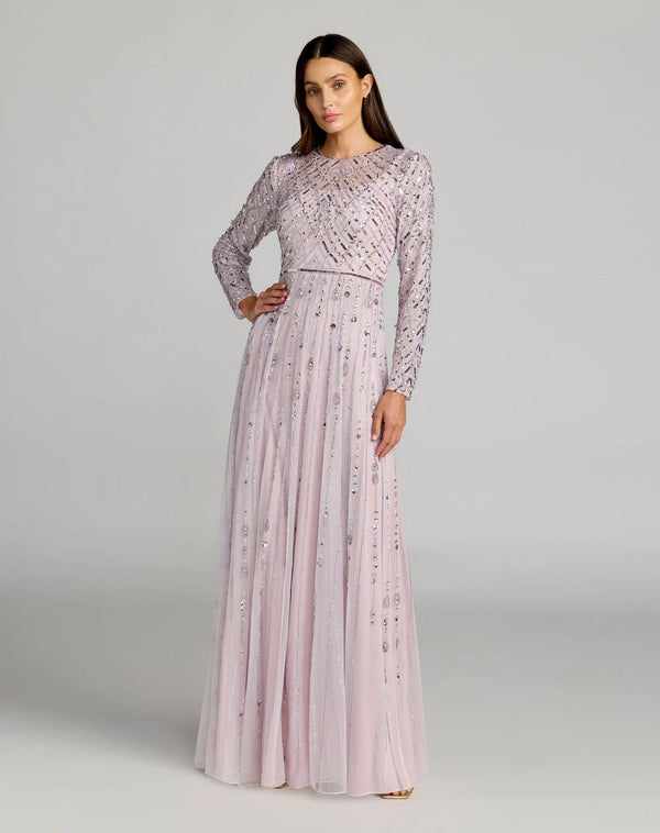 Jewel Long Embellished Evening Gown by Mac Duggal 6236