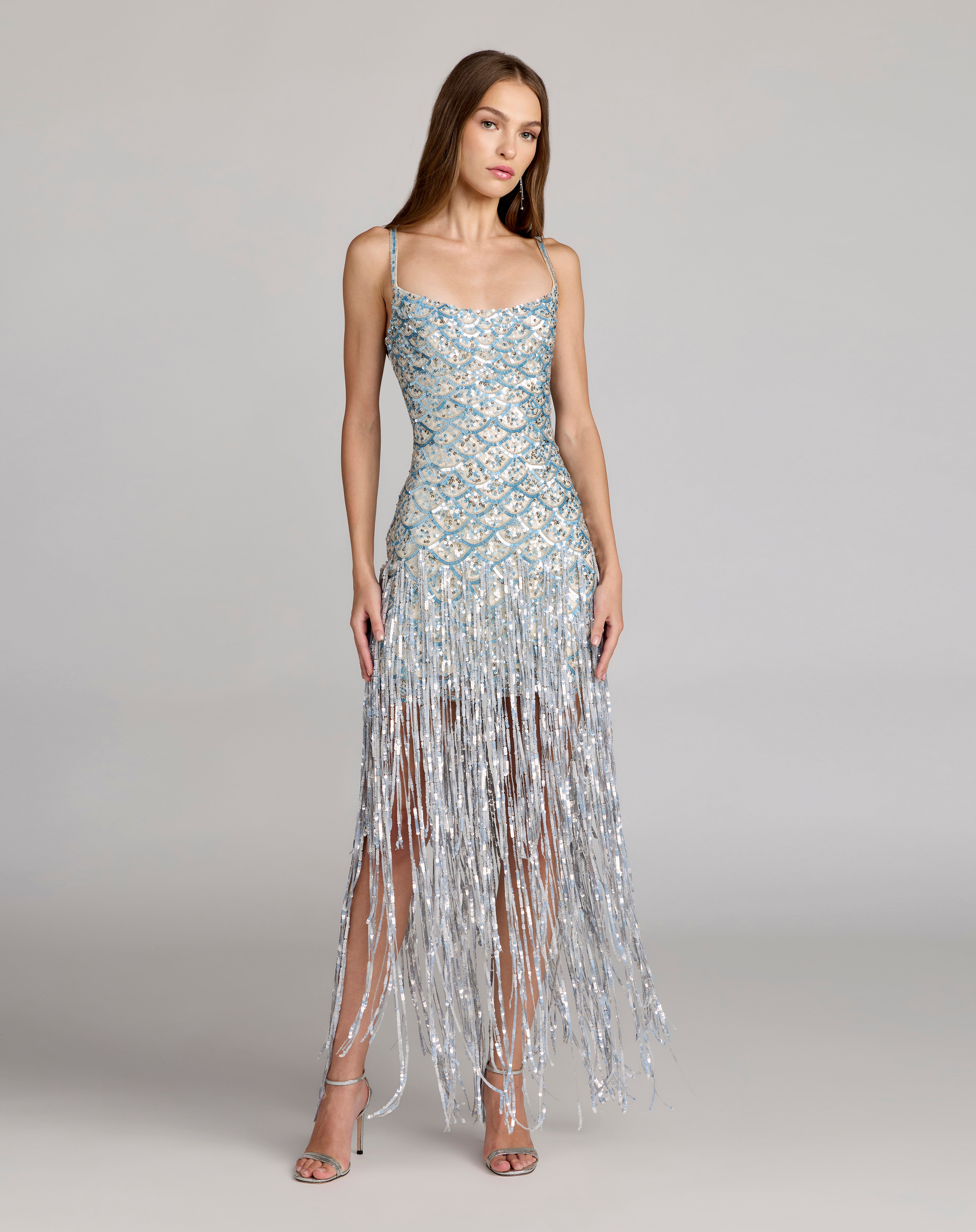 Scoop Floor-Length Sequin Cocktail Bodycon Mac Duggal 6251