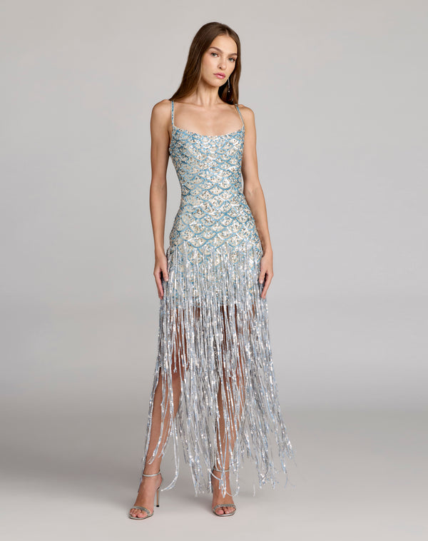 Scoop Floor-Length Sequin Cocktail Bodycon Mac Duggal 6251