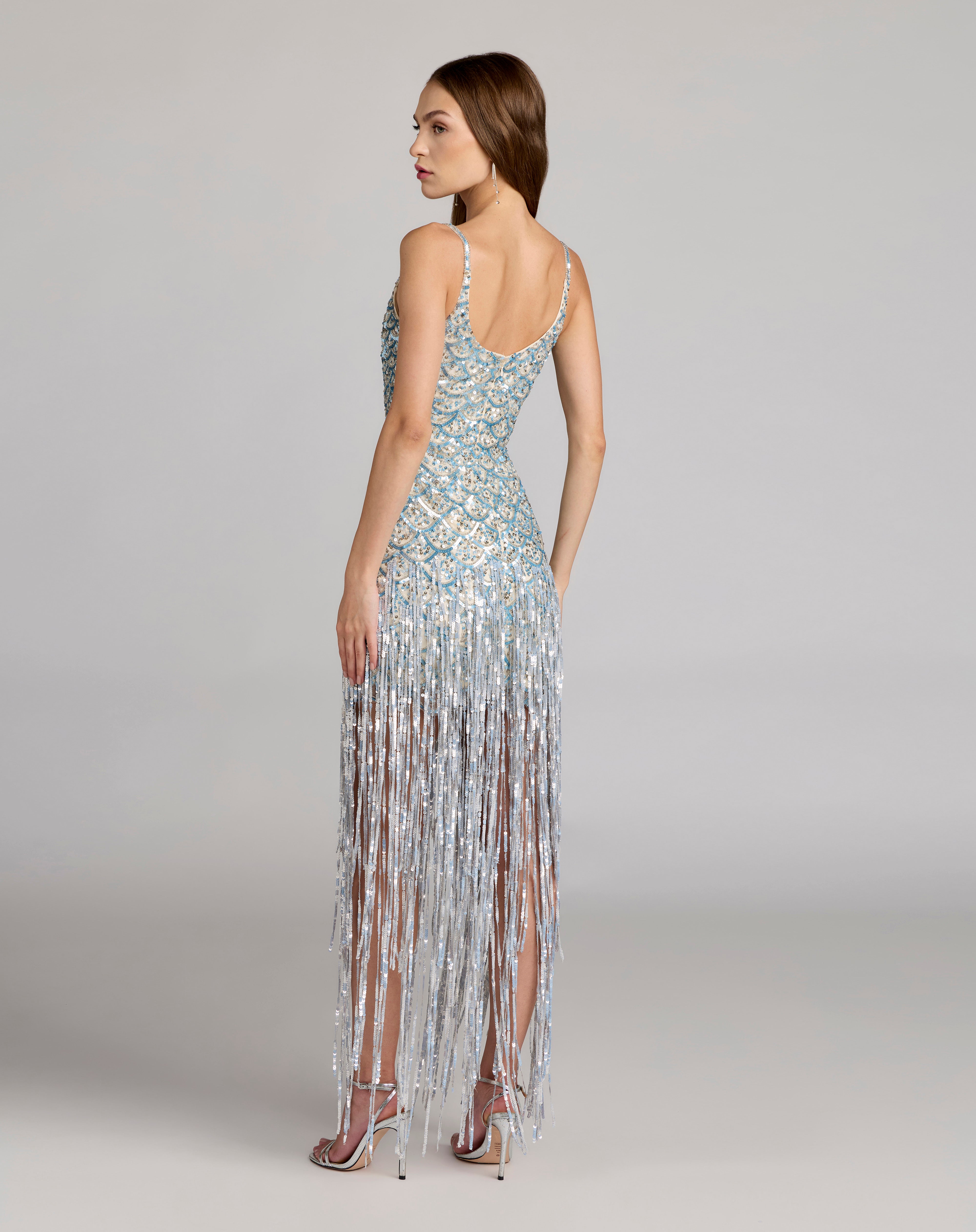 Scoop Floor-Length Sequin Cocktail Bodycon Mac Duggal 6251