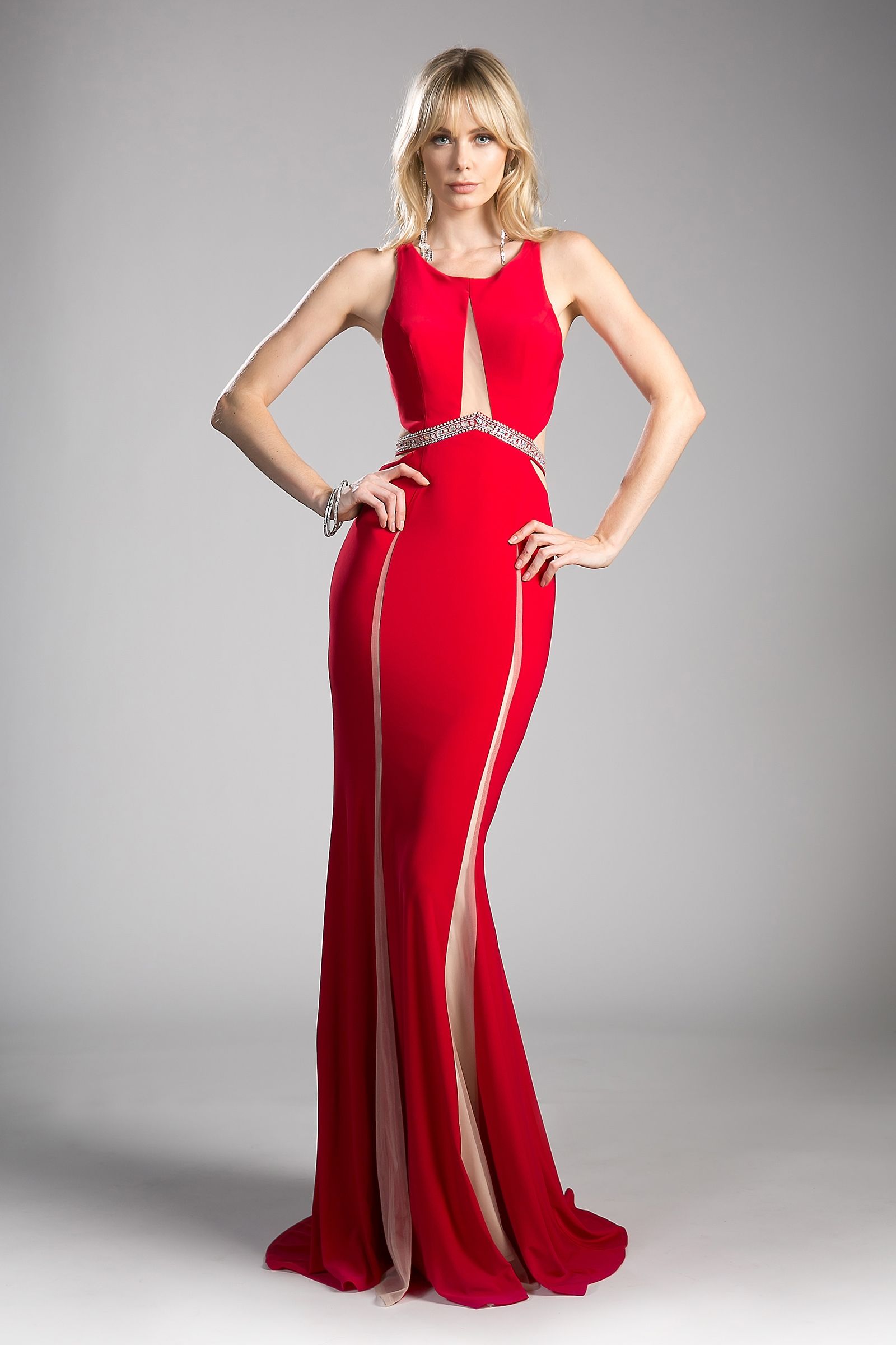 Prom Dresses Formal Long Beaded Evening Prom Dress Red