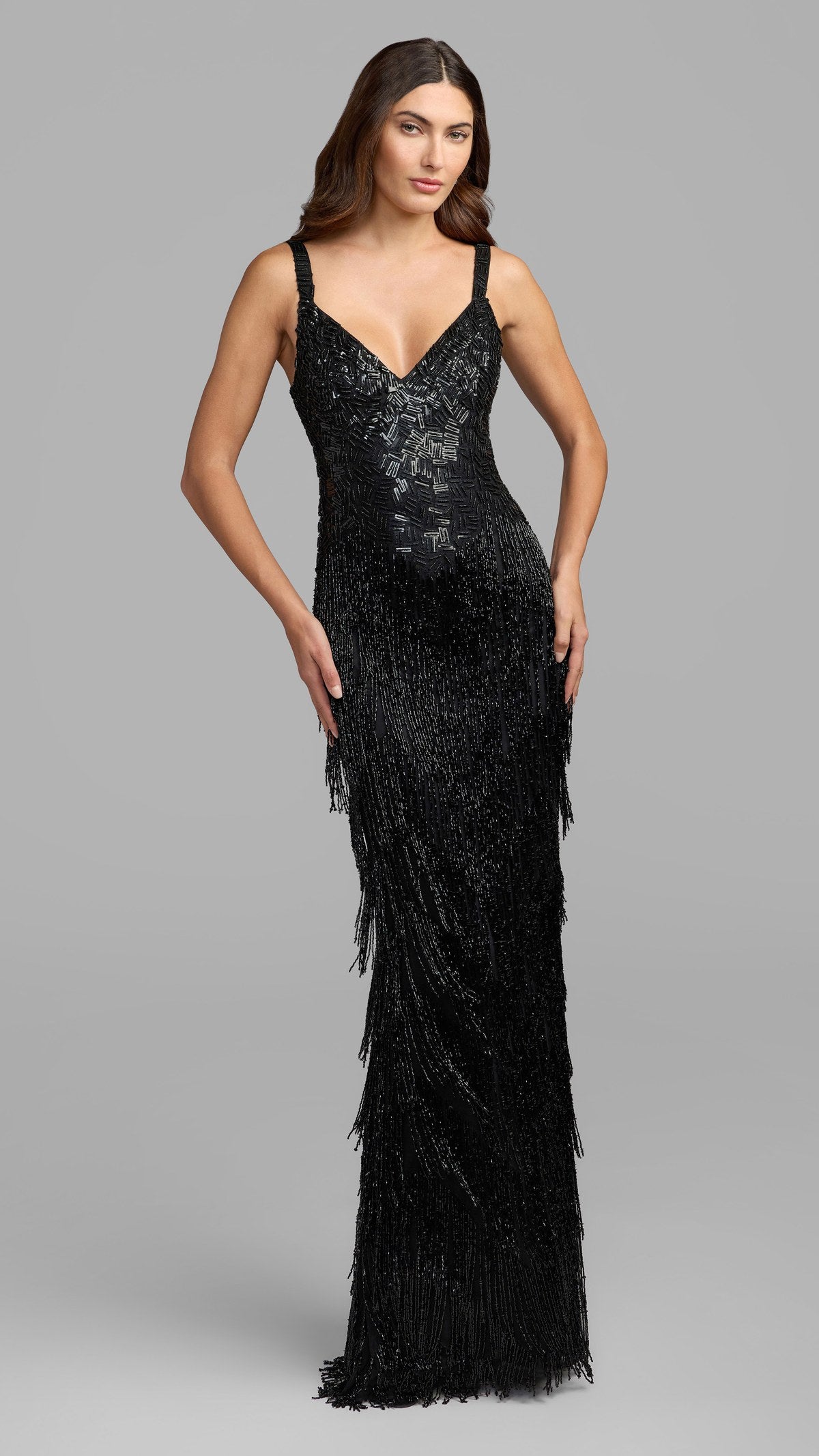 Mac Duggal style 6283 in Black, front view