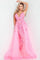 Prrom Dresses Formal Long Beaded Prom Overskirt Dress Hot-Pink-Hotpink