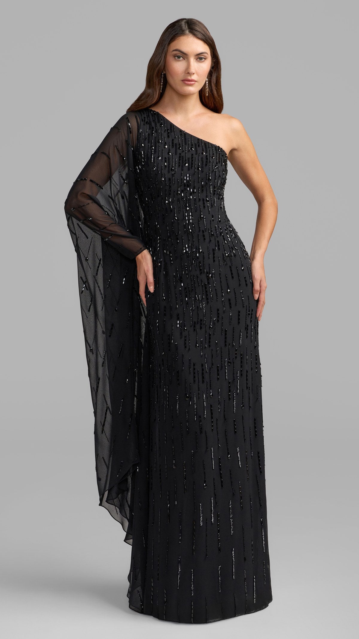 Mac Duggal style 6348 in Black, front view