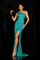 Prom Dresses Fitted Prom Long Beaded Formal Dress Jade