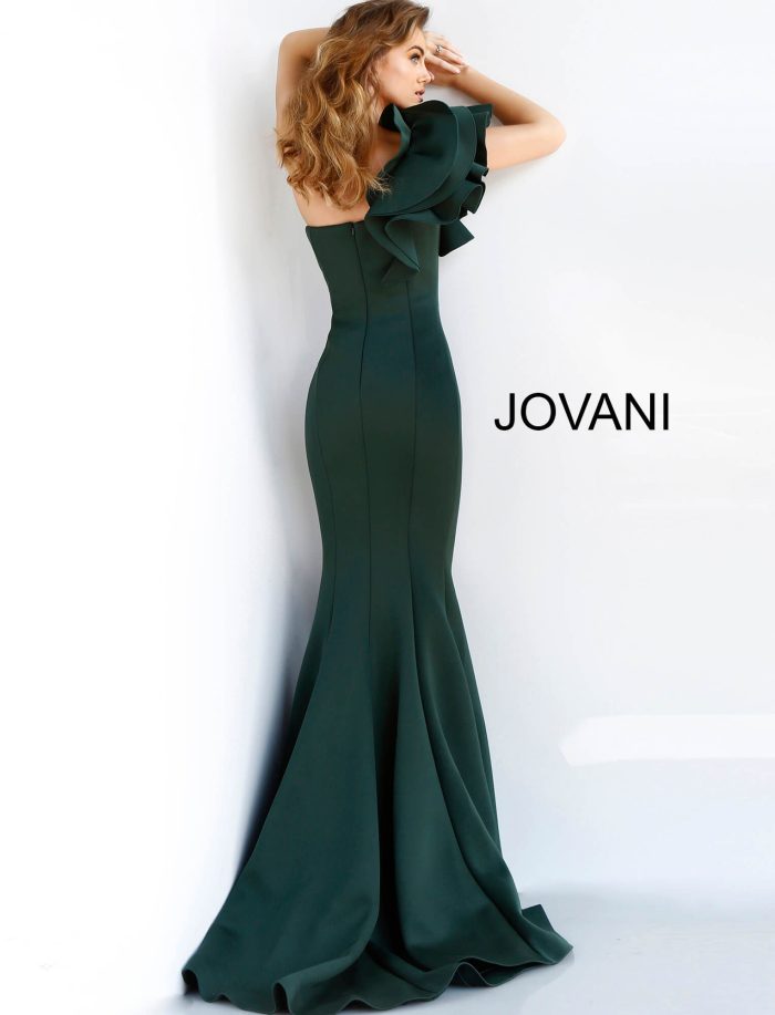 Prom Dresses Long Fitted Mermaid Evening Formal Prom Dress Dark Green