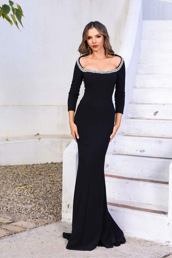 Terani Couture 252E5179 Long Evening Formal Beaded Dress