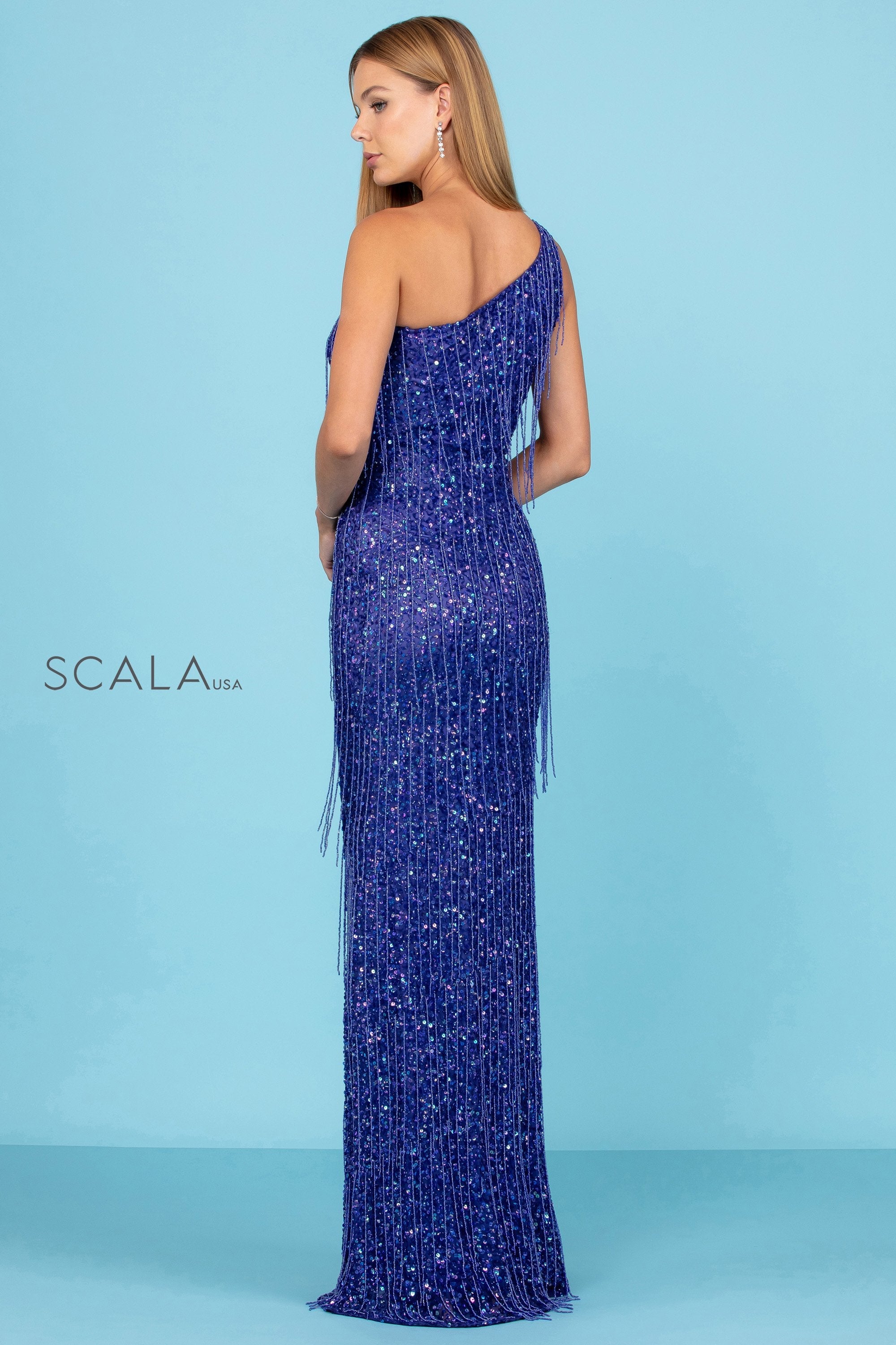 Prom Dresses Sequin Long Formal Fitted Prom Dress Grape