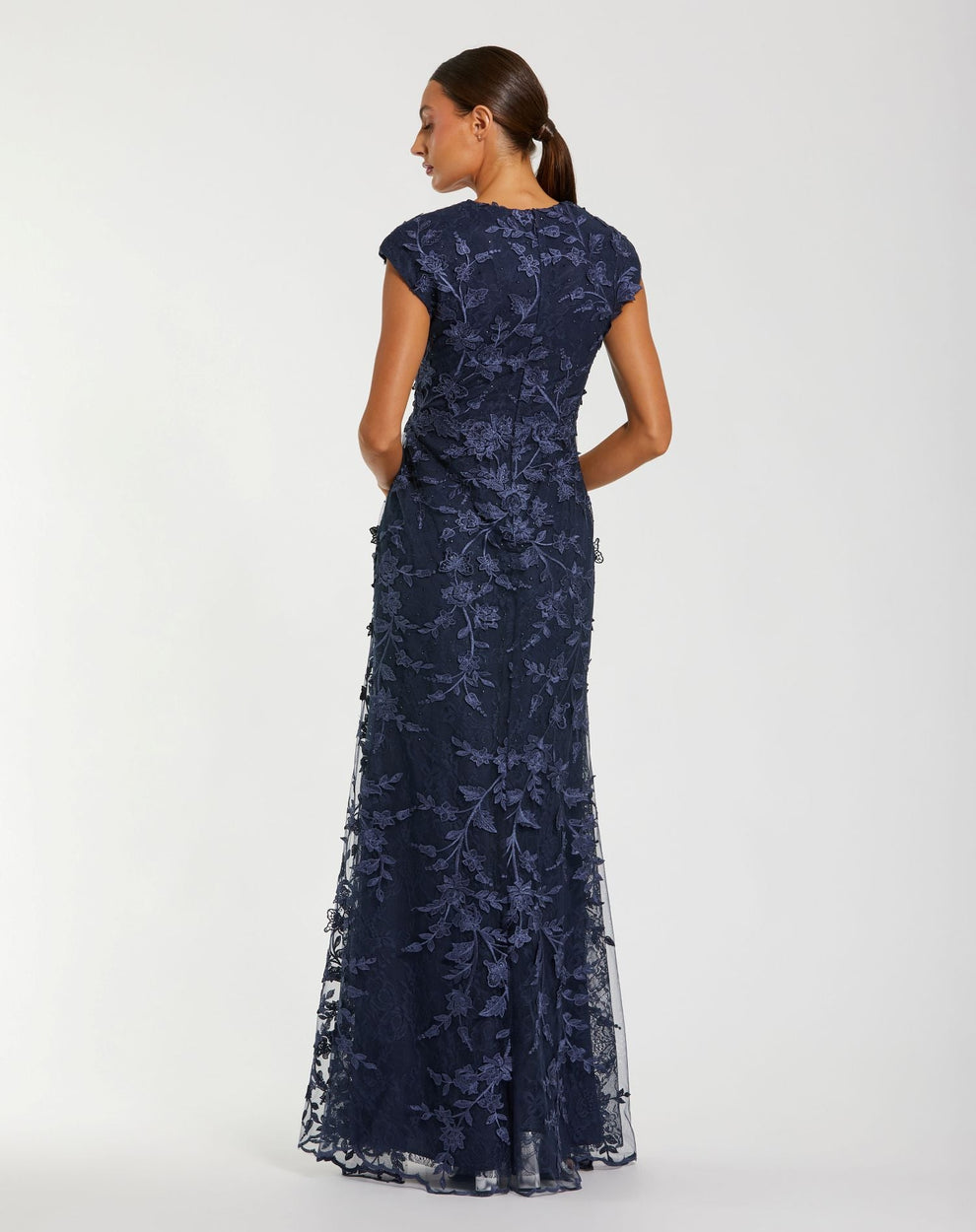 Formal Dresses Prom Long Formal Lace Evening Dress Midnight