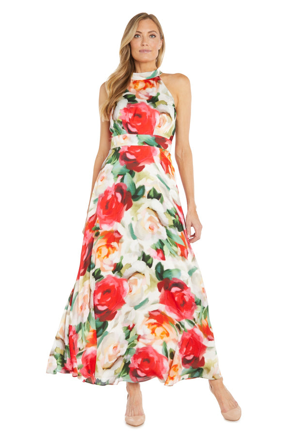 Long Printed Dress Maxi R&M Richards 6608