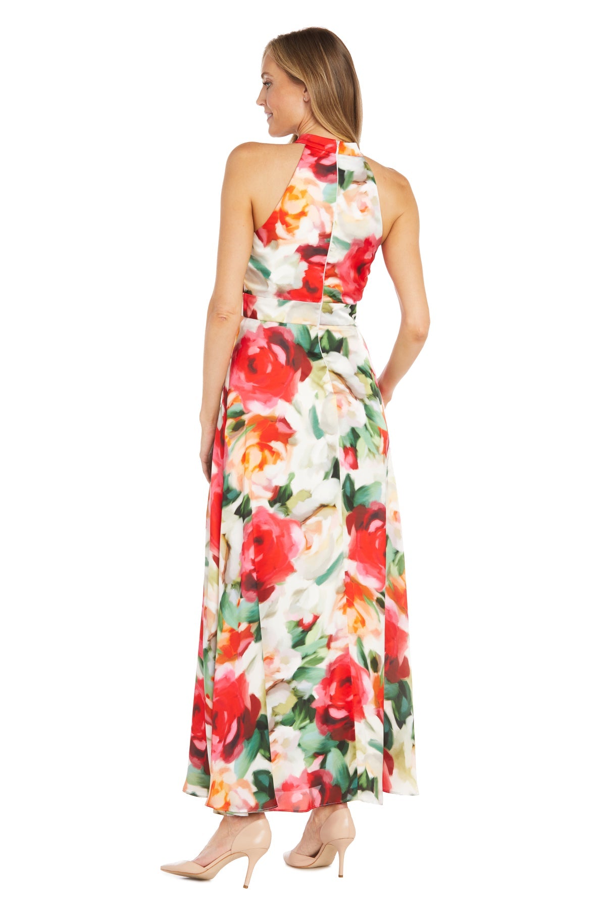 R&M Richards 6608 Long Printed Formal Maxi Dress
