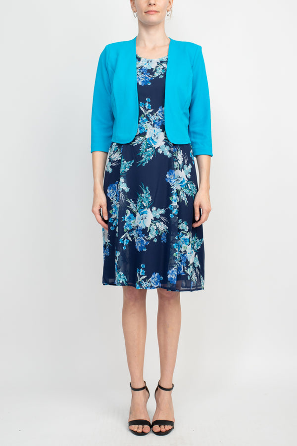 Studio One New York 66141P Pinted Short Cocktail Bolero Petite Dress