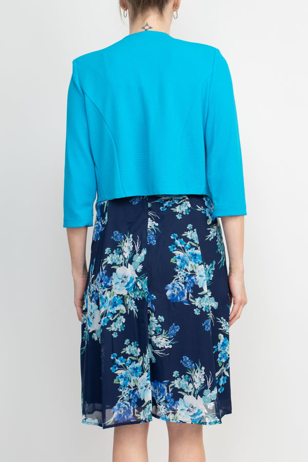 Studio One New York 66141P Pinted Short Cocktail Bolero Petite Dress