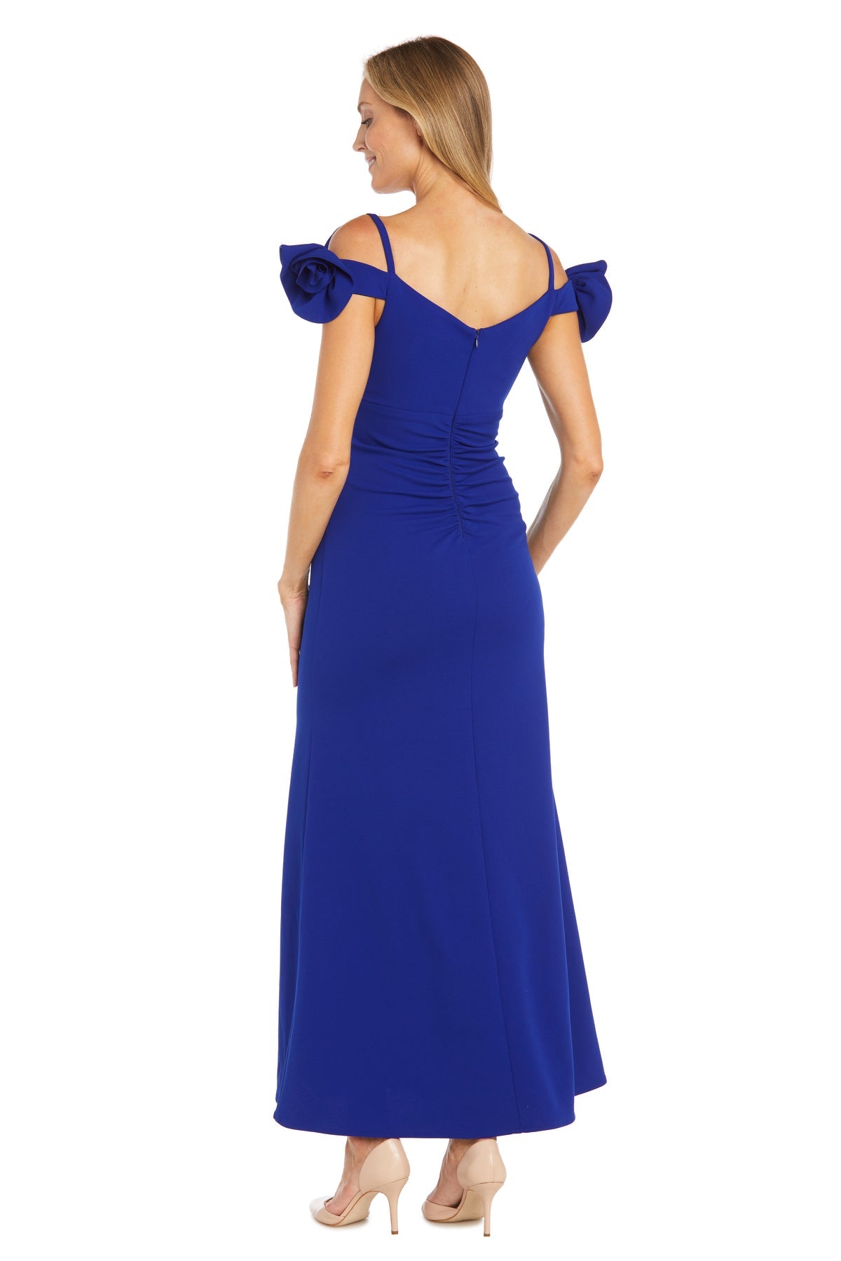 R&M Richards 6628 Long Ruffle Formal Evening Dress