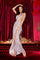 Aleta 662 Long Sequin Fringe Formal Prom Dress Silver
