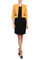 Cocktail Dresses Fitted Bodycon Short Cocktail Dress Mustard Black
