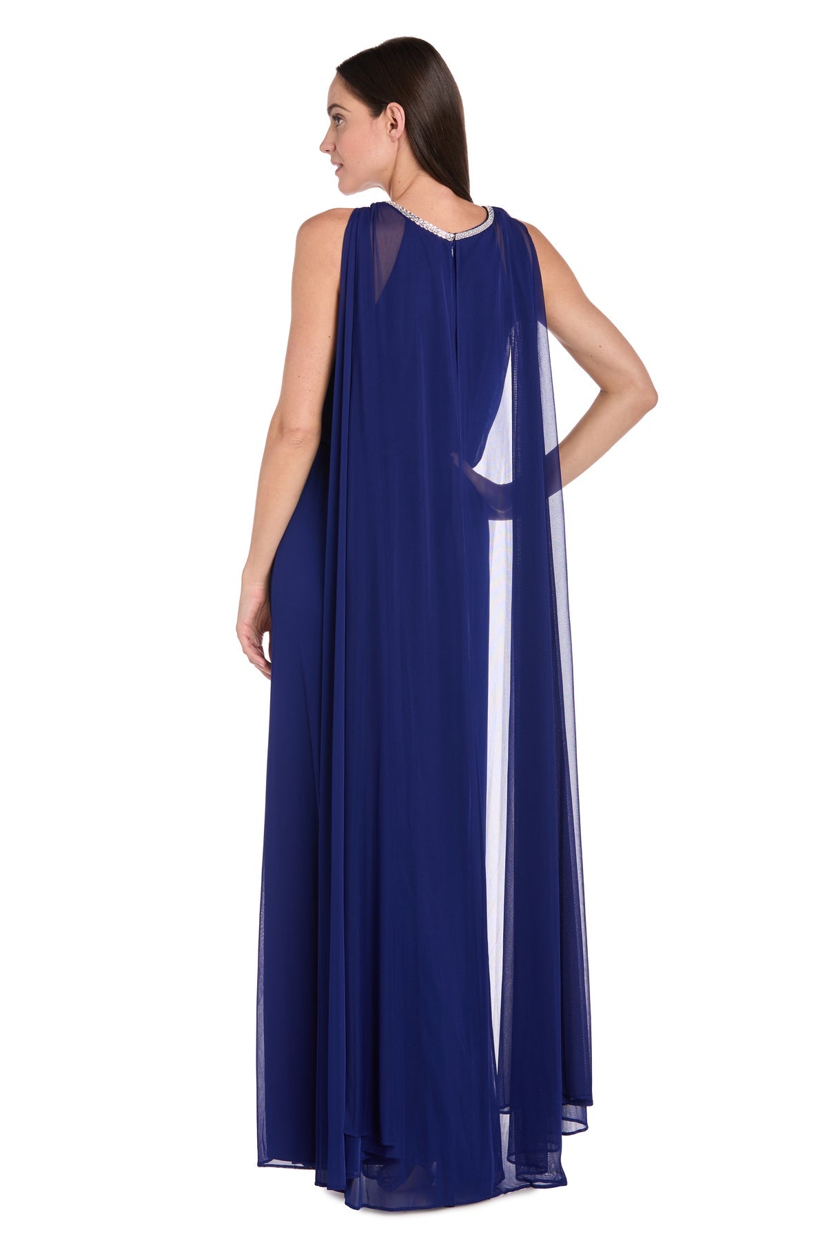 R&M Richards 6635 Long A Line Formal Evening Cape Dress
