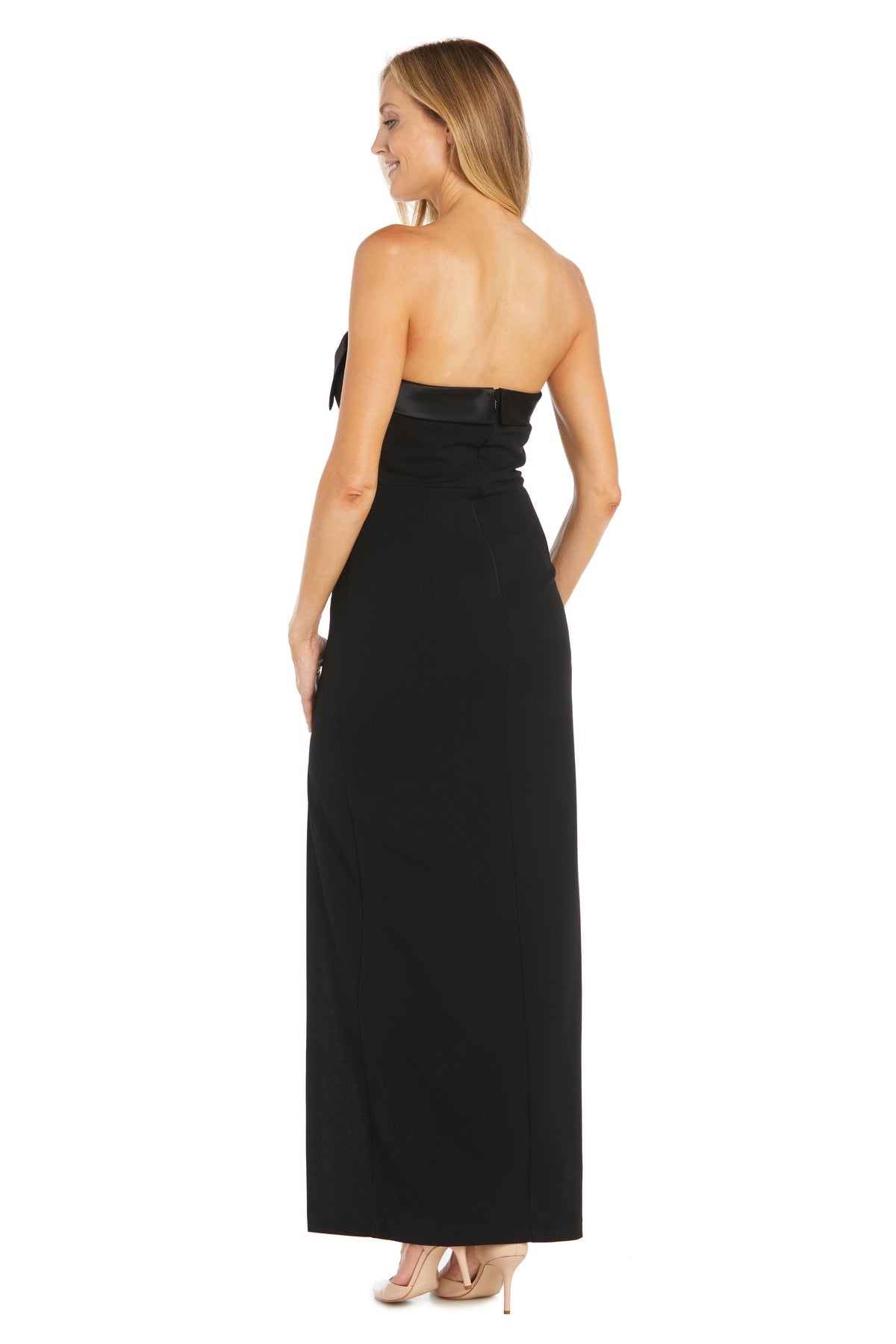 R&M Richards 6639 Long Fitted Slit Formal Dress