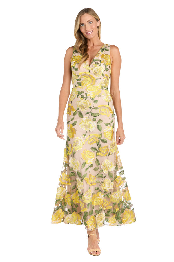 Floral Evening Dress Long Formal R&M Richards 6643