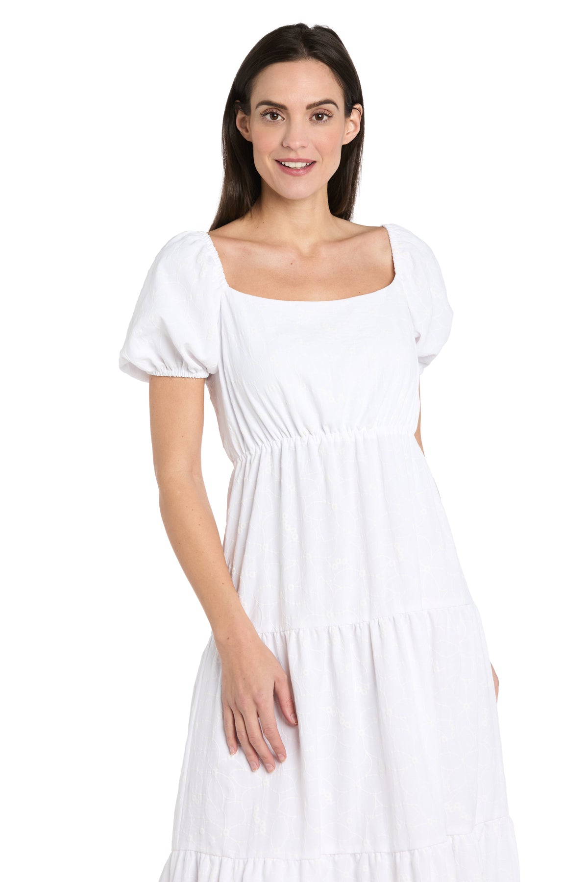 R&M Richards 6669 Short Cocktail Tiered Midi Length Dress