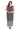 Plus Size Dresses Plus Size Long Formal Printed Dress Black/White