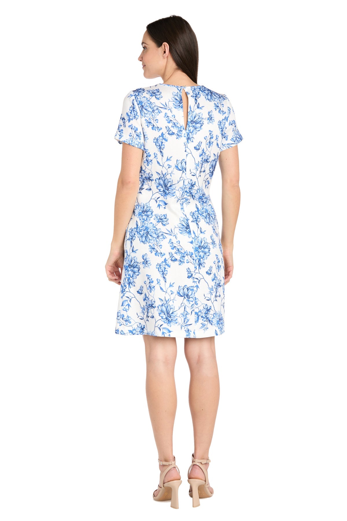 R&M Richards 6674P Short Floral Print Petite Cocktail Dress