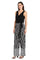 Jumpsuit Long Printed Formal Petite Jumpsuit Black/White