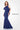 Formal Dresses Formal Beaded Long Ruffle Evening Dress Navy Blue
