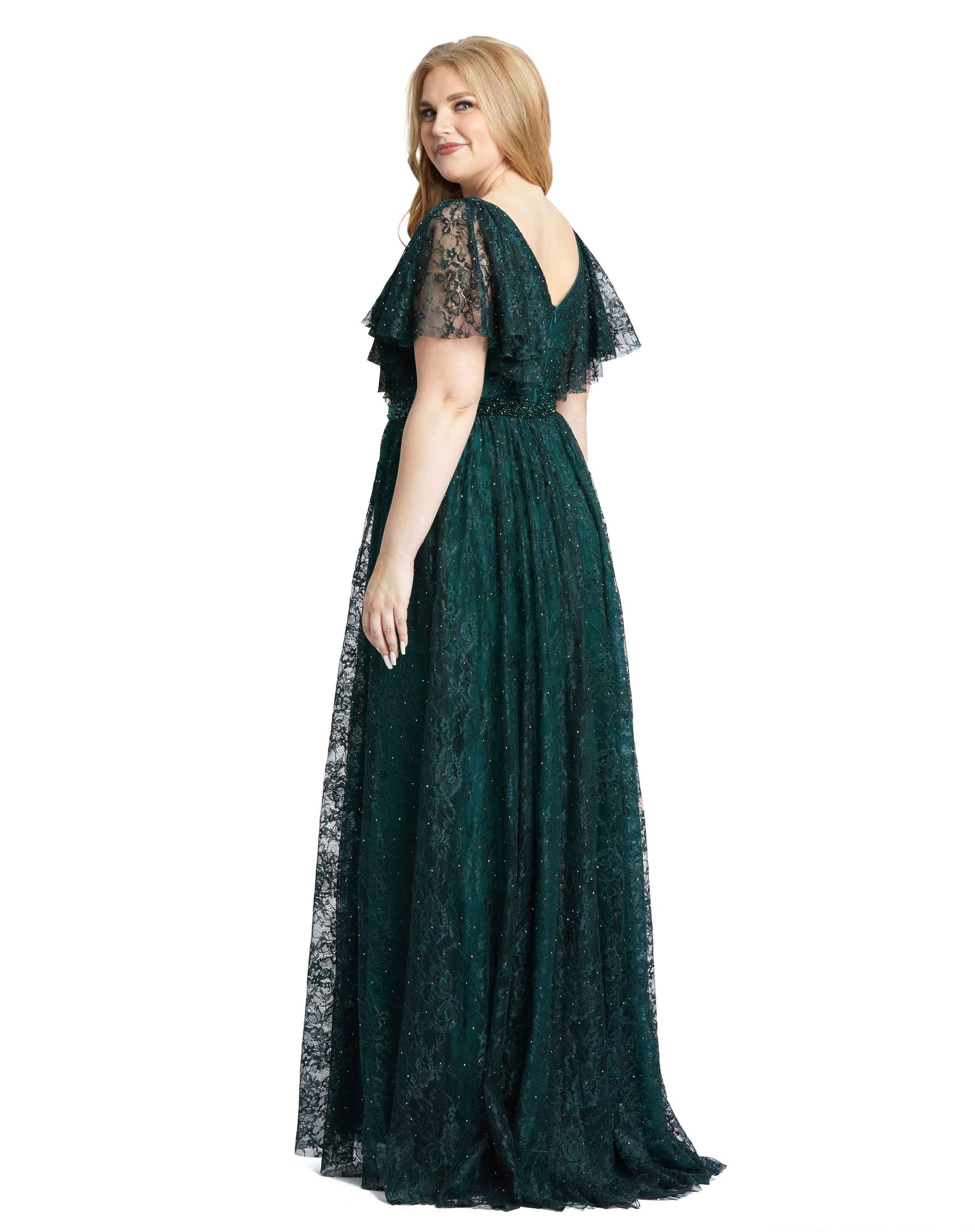 Mac Duggal 67435 Plus Size Long Formal A Line Evening Gown