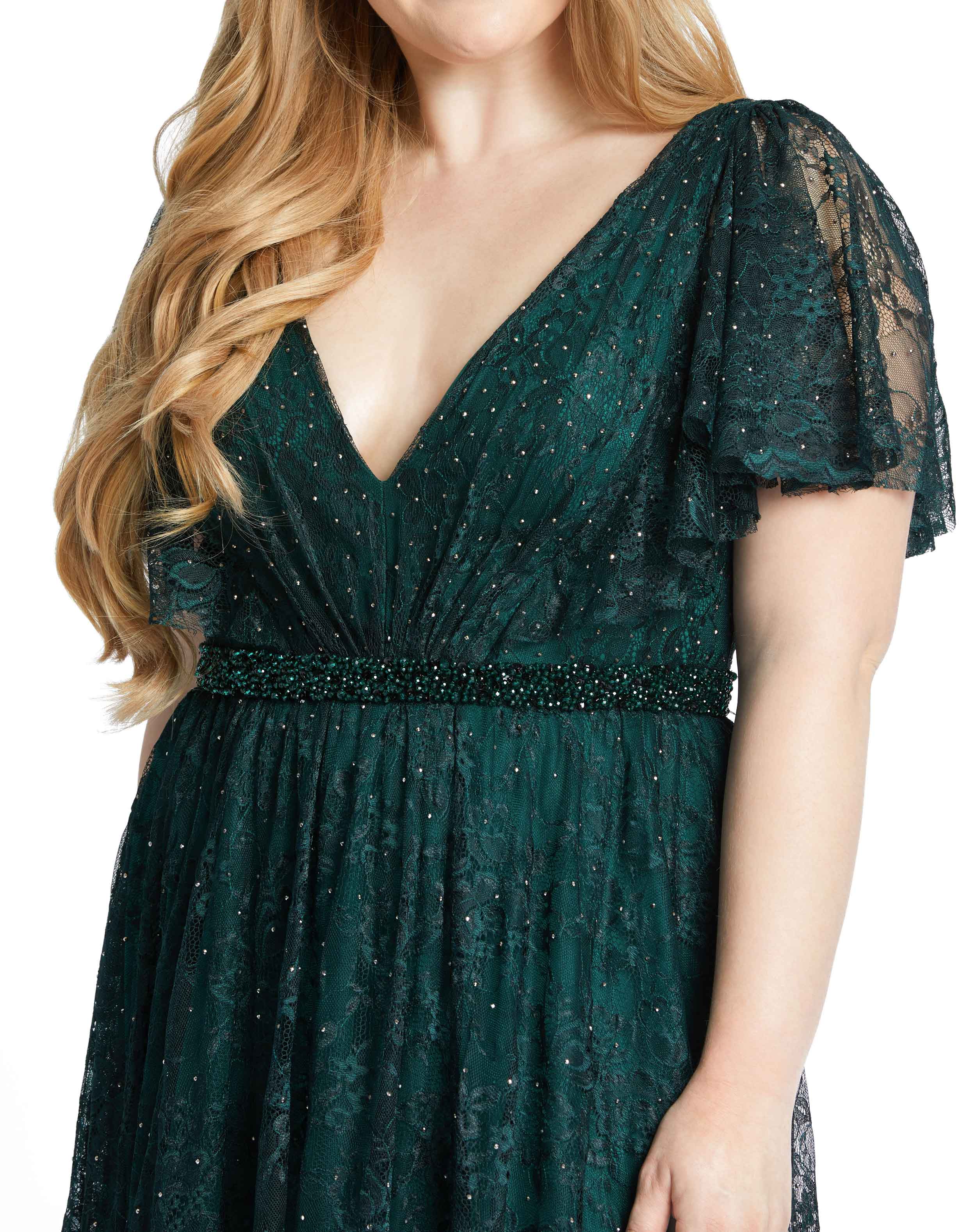 Formal Dresses Long Formal A Line Evening Gown Emerald