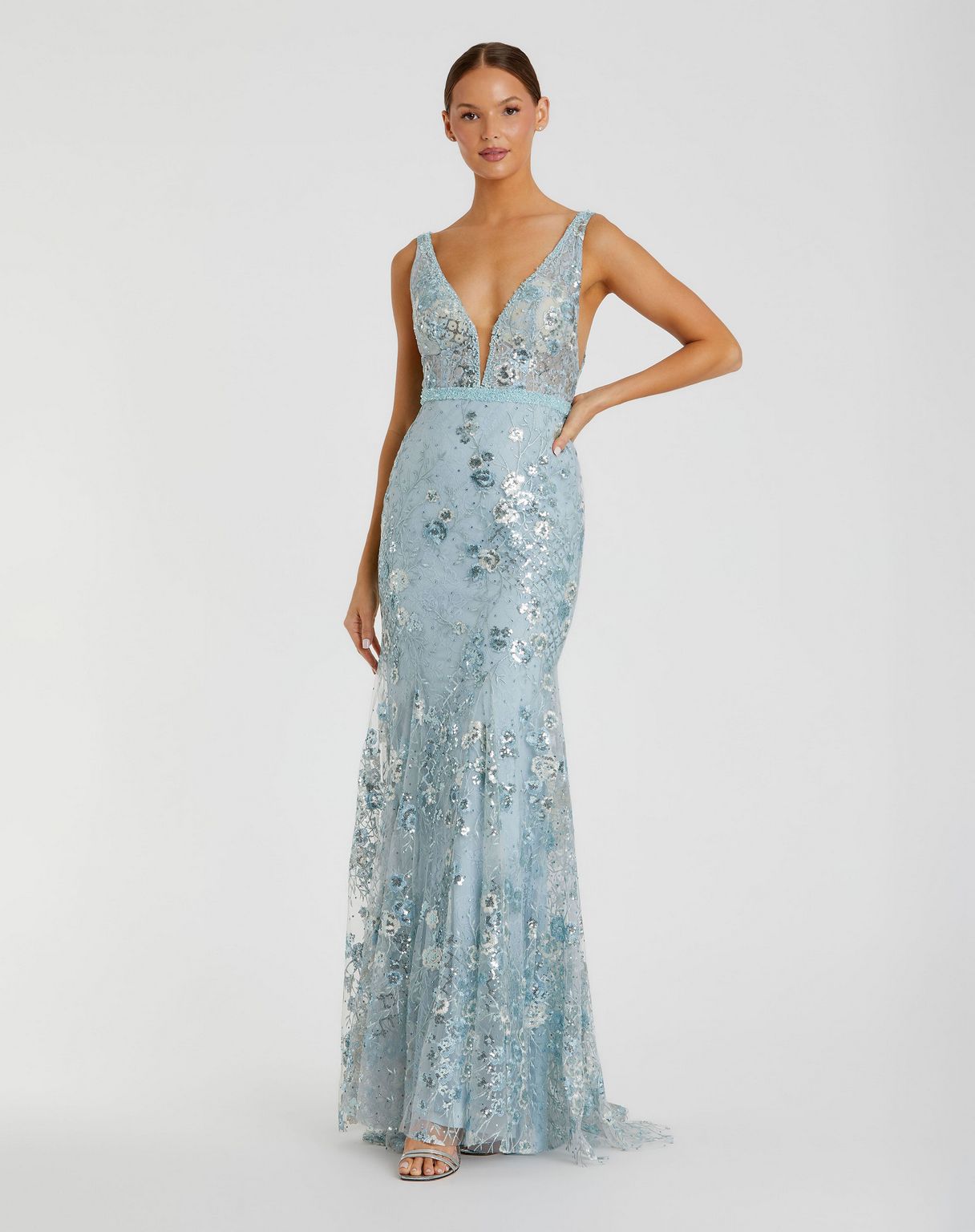Mac Duggal 67481 Prom Long Sleeveless Formal Dress