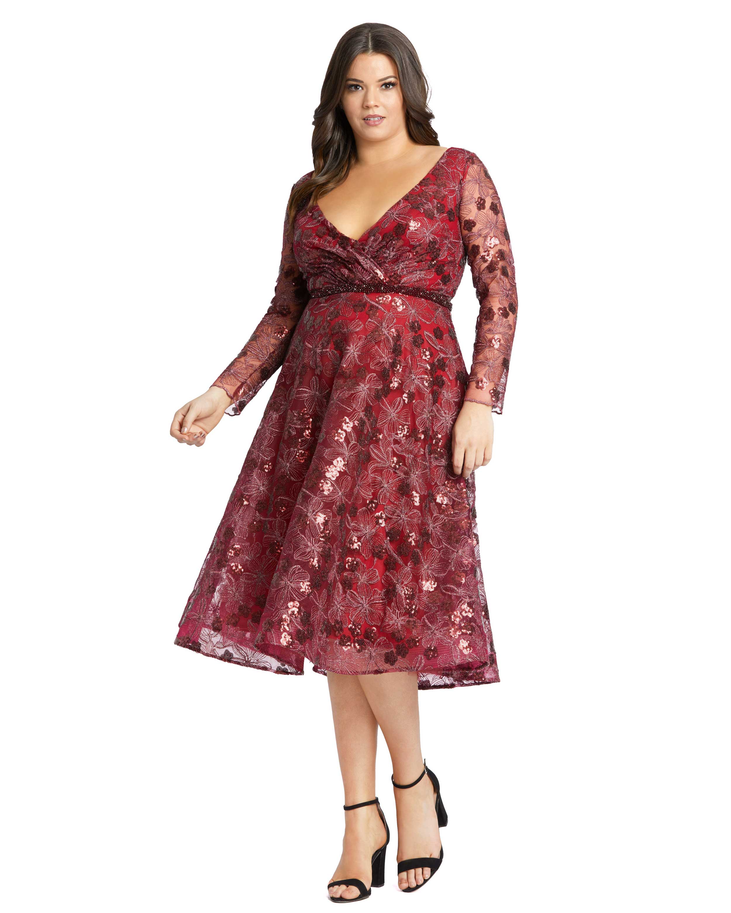 Fabulouss Short Plus Size Dress Plus Size Mac Duggal 67541