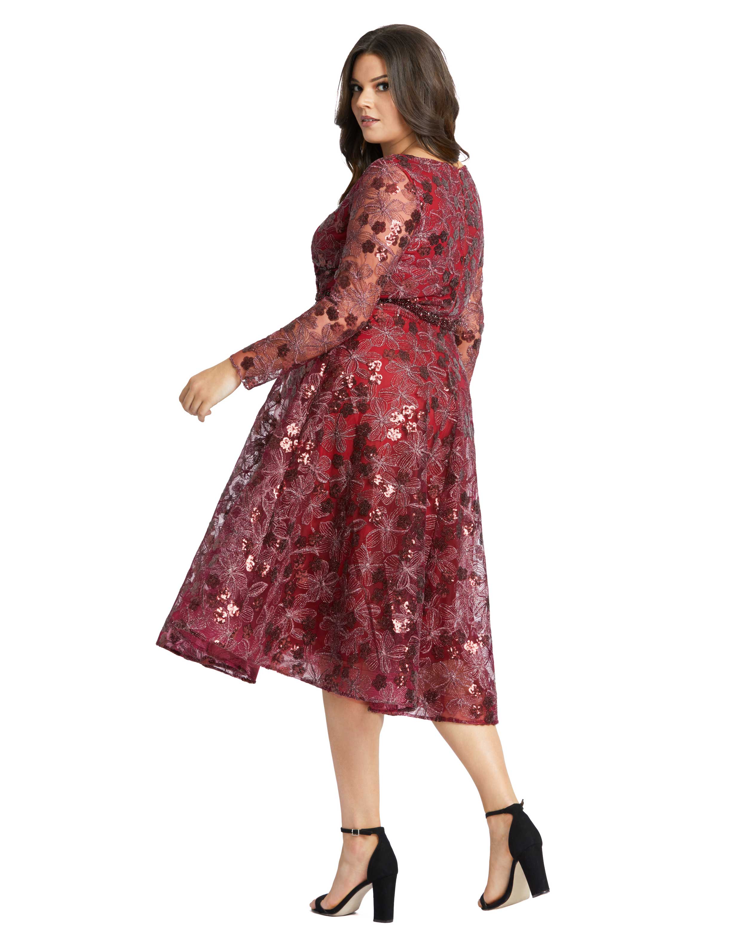 Fabulouss Short Plus Size Dress Plus Size Mac Duggal 67541