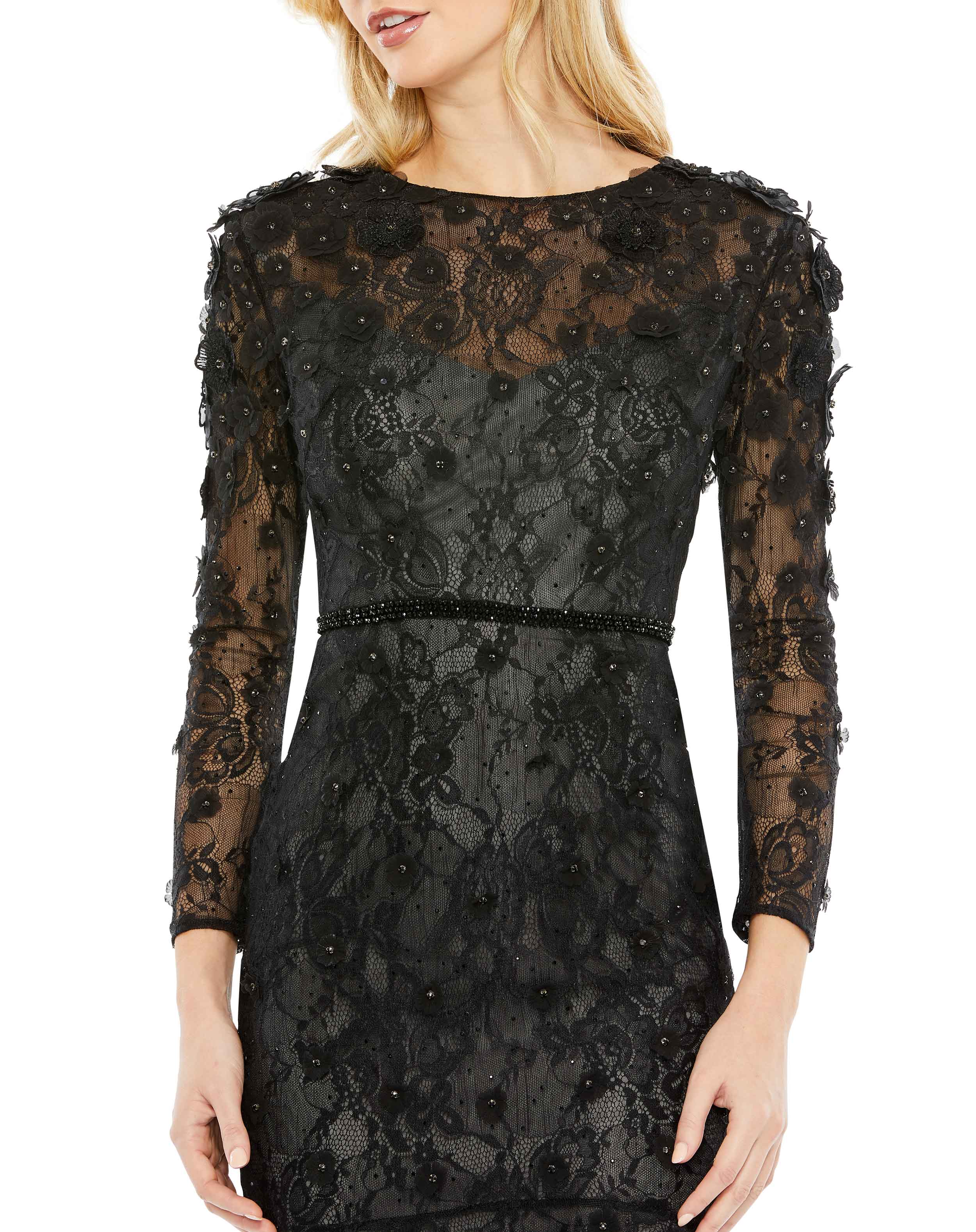 Cocktail Dresses Short Long Sleeve Evening Cocktail Dress Black