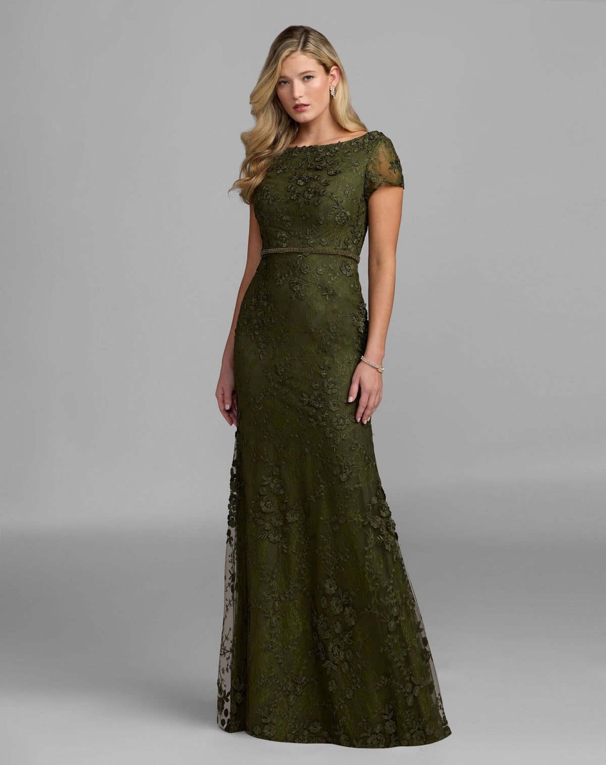 Long Prom Dress Prom Silhouette Mac Duggal 67711 - Olive