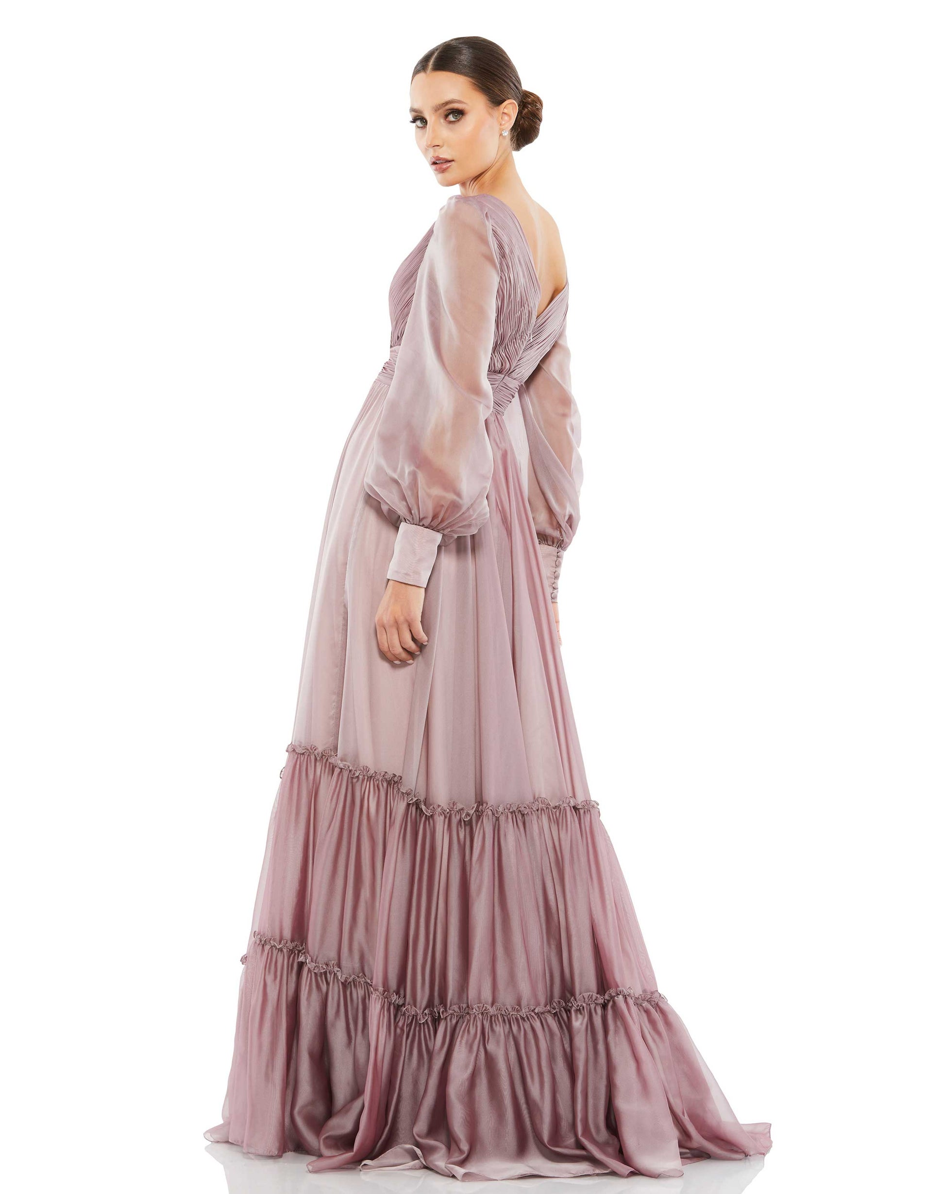 Mac Duggal 678641 Long Sleeve Formal A Line Dress