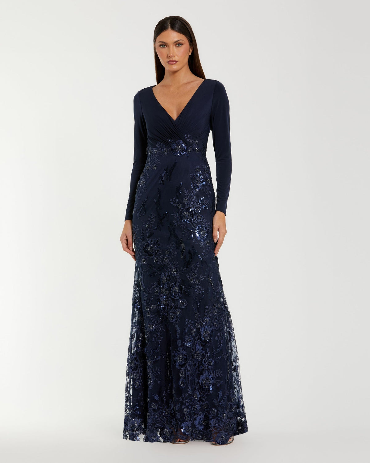 Mother of the Bride Dresses Formal Long Mother of the Bride Floral Dress Midnight