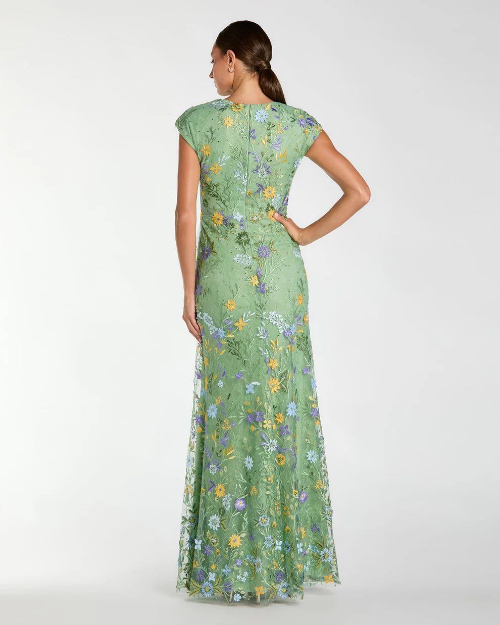 Formal Dresses Prom Long Formal Lace Evening Dress Sage