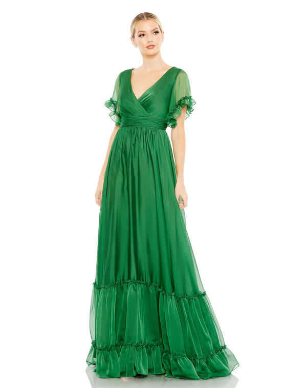 Long Formal Dress Ruffle Mac Duggal 67935