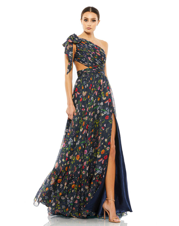 Long Floral Print Formal Prom Dress–Floral Print Formal Prom Long–Mac Duggal 67938