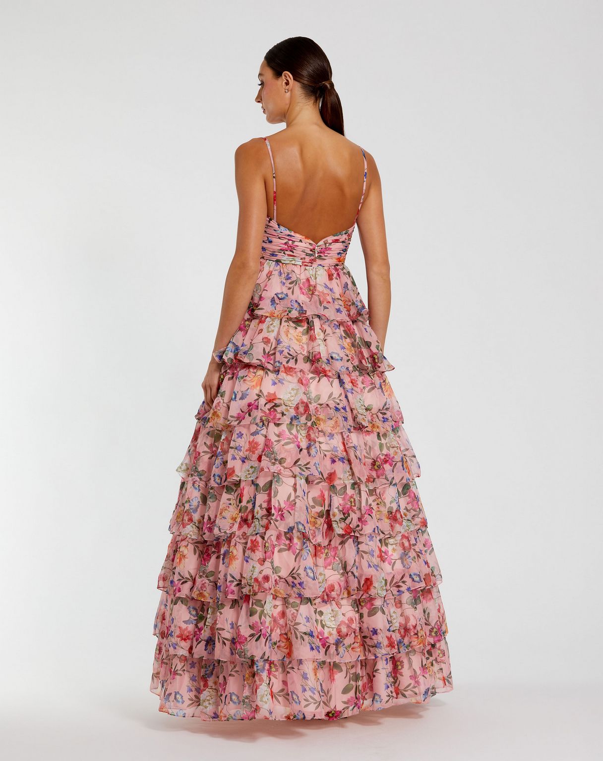Mac Duggal 67966 Long Spaghetti Strap Prom Gown