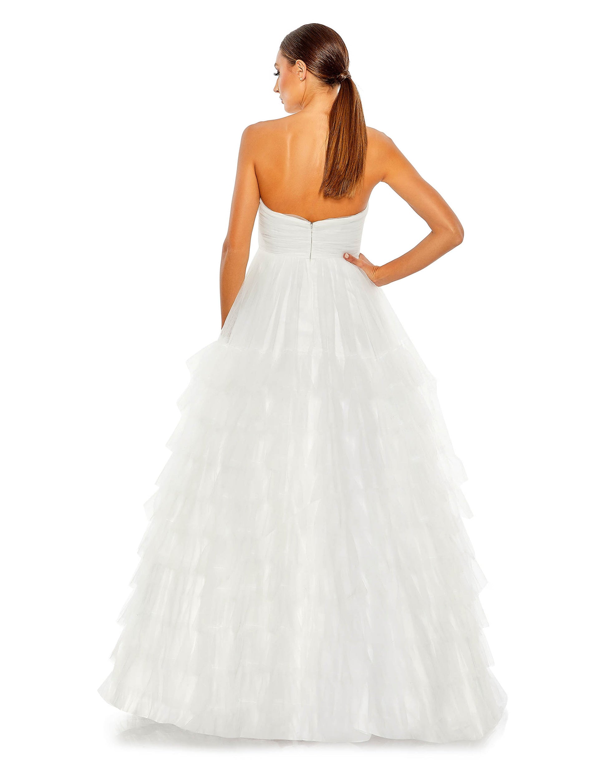 Mac Duggal 67999 Prom Long Strapless Ball Gown