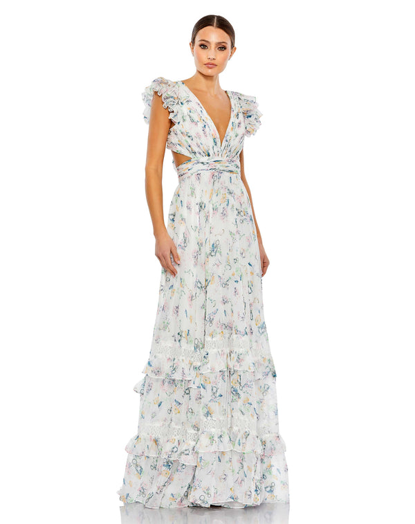 Long Ruffled Formal Maxi Dress Ruffled Formal Maxi Dress Mac Duggal 68077