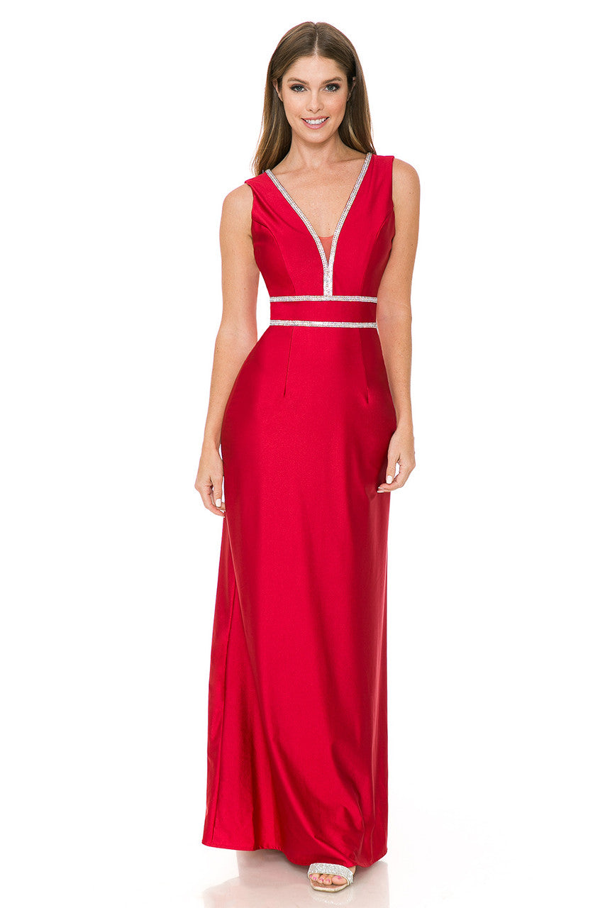 Formal Dresses Long Formal Evening Dress Lenovia 5254 Red