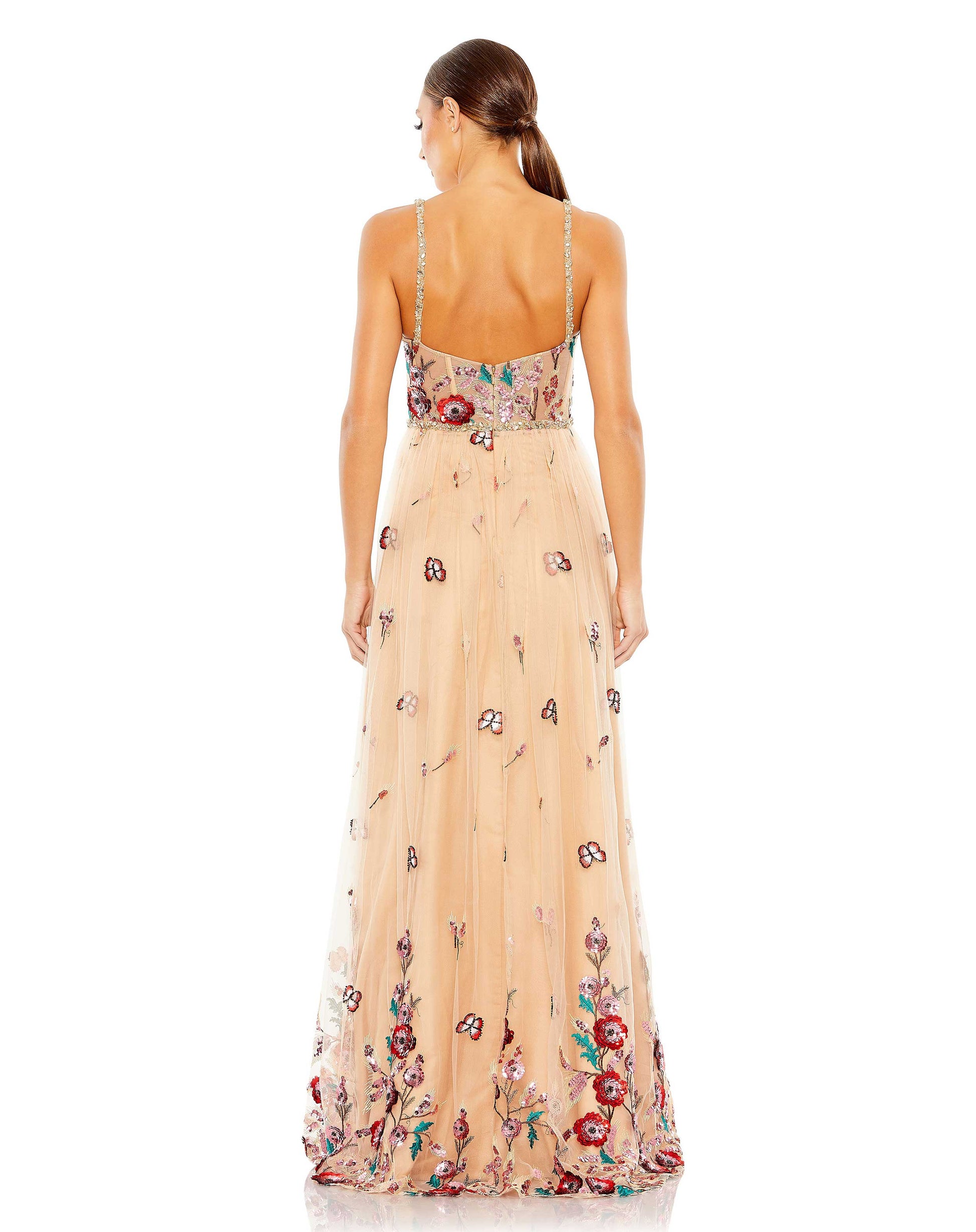 Mac Duggal 681101 Long Formal Printed A Line Dress