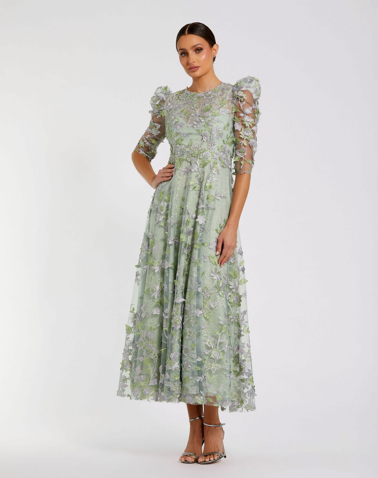 Formal Prom Long Floral DressFloral Prom Formal LongMac Duggal 68193   The Dress Outlet